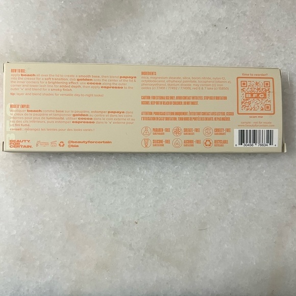 NWT BEAUTY FOR CERTAIN playa to palazzo: eyeshadow palette - Picture 7 of 7